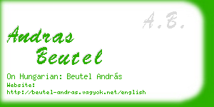 andras beutel business card